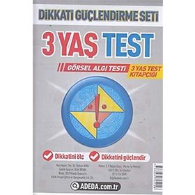 3 Yaş Test Görsel Algı Seti - 3 Yaş Test Kitapçığı - Doç. Dr. Osman Abalı