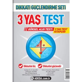 3 Yaş Test Görsel Algı Seti - 3 Yaş Test Kitapçığı - Doç. Dr. Osman Abalı