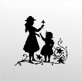 30 cm Anne Ve Kızı Folyo Sticker
