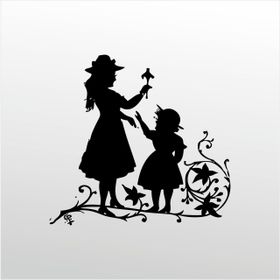 30 cm Anne Ve Kızı Folyo Sticker