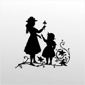 30 cm Anne Ve Kızı Folyo Sticker