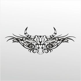 30 cm Boğa Deseni Folyo Sticker
