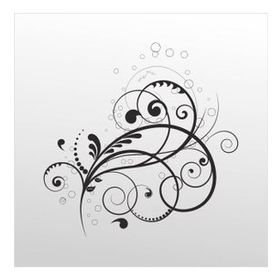 30 cm Çiçek Deseni Folyo Sticker