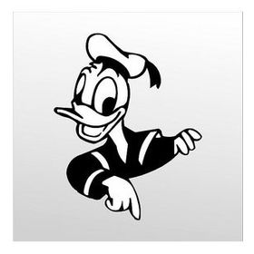 30 cm Daffy Duck Folyo Sticker