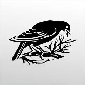 30 cm Daldaki Kuş Folyo Sticker