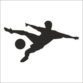 30 cm Futbolcu Folyo Sticker