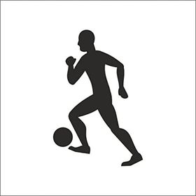 30 cm Futbolcu Folyo Sticker