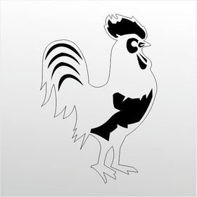 30 cm Horoz Folyo Sticker