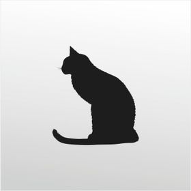 30 cm Kedi Folyo Sticker