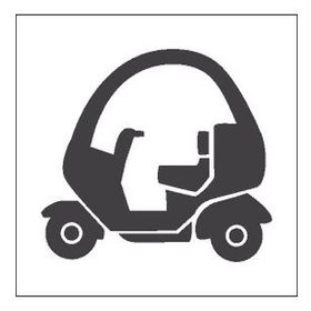 30 cm Motorsiklet Folyo Sticker