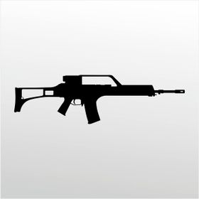 30 cm Rıfle 7.62 mm Folyo Sticker