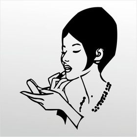 30 cm Ruj Folyo Sticker
