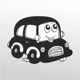 30 cm Tatlı Araba Folyo Sticker