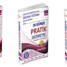 30 Günde Pratik Geometri Seti Gür Yayınları -3 Kitap
