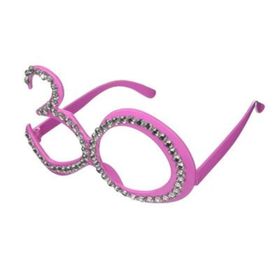 30 Yaş Pembe Parıltılı Gözlük
