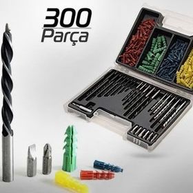 300 Parça Dübel ve Matkap Ucu Seti