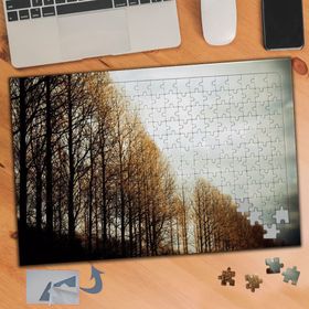 301 Sıra Ağaçlar Doğa Manzarası 240 Parça Puzzle Yapboz Tablo