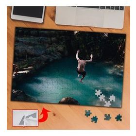302 Deniz Atlayış Yüzme Tatil 240 Parça Puzzle Yapboz Tablo