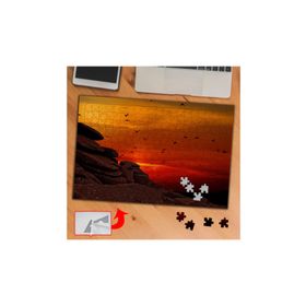 3029 Kızıl Gökyüzünde Uçan Kuşlar 240 Parça Puzzle Yapboz Tablo