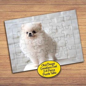 30297 Sevimi Minik Köpek Çocuklara Özel Puzzle Yapboz Tablo