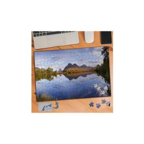303 Göle Yansıyan Dağ Manzarası 240 Parça Puzzle Yapboz Tablo