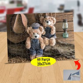 305 Bay Ve Bayan Sevimli Ayıcık 99 Parça Puzzle Yapboz Tablo