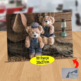 305 Bay Ve Bayan Sevimli Ayıcık 99 Parça Puzzle Yapboz Tablo