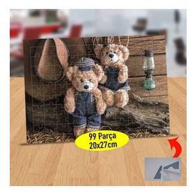 305 Bay Ve Bayan Sevimli Ayıcık 99 Parça Puzzle Yapboz Tablo