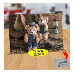 305 Bay Ve Bayan Sevimli Ayıcık 99 Parça Puzzle Yapboz Tablo