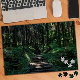 3054 Japonya Tapınak Yeşil Merdivenler 240 Parça Puzzle Yapboz