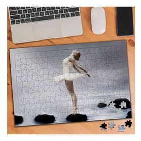 3055155 Akarsu Üstünde Balerin 240 Parça Puzzle Yapboz
