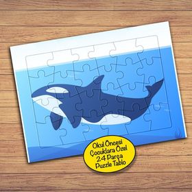 305PZ Denizdeki Köpek Balığı Çocuklara Özel Puzzle Yapboz Tablo