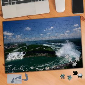 306 Kayalıklara Çarpan Hırçın Dalgalar 240 Parça Puzzle Yapboz Tablo