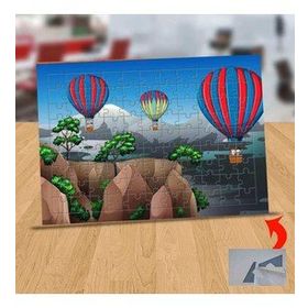 3064 Uçurum Kenarında Uçan Balonlar 99 Parça Puzzle Yapboz Tablo