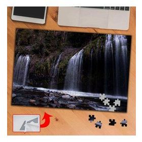307A Dağdan Akan Şelale Taşlı Göl 240 Parça Puzzle Yapboz Tablo