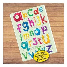 3084768 Büyük Küçük Harfler 24 Parça Çocuklara Özel Yapboz Tablo