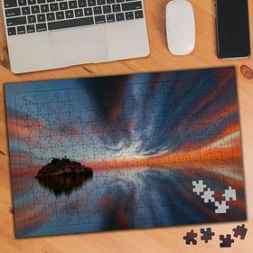 3087145 Yeryüzü Gökyüzü Yansıma 240 Parça Puzzle Yapboz