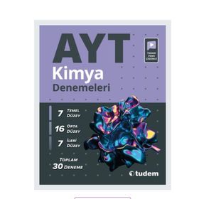 30'lu AYT Kimya Denemeleri Tudem Eğitim Yayınları