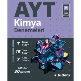 30'lu AYT Kimya Denemeleri Tudem Eğitim Yayınları