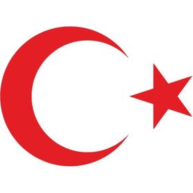 30x21 cm Ay Yıldız Kırmızı Araba Laptop Duvar Folyo Sticker