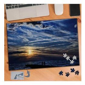 310 Denizde Gün Batımı Manzarası 240 Parça Puzzle Yapboz Tablo