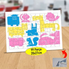 310 Renkli Dinazor Ve Arkadaşları 99 Parça Puzzle Yapboz Tablo