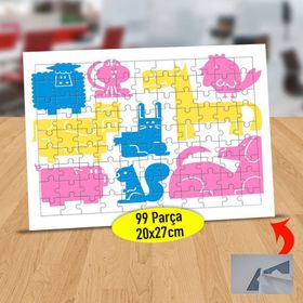 310 Renkli Dinazor Ve Arkadaşları 99 Parça Puzzle Yapboz Tablo