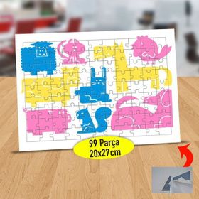 310 Renkli Dinazor Ve Arkadaşları 99 Parça Puzzle Yapboz Tablo