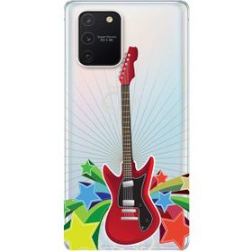 311 Samsung Galaxy S10 Lite SM-G770F Kırmızı Gitar Baskılı Silikon Kılıf