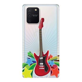 311 Samsung Galaxy S10 Lite SM-G770F Kırmızı Gitar Baskılı Silikon Kılıf