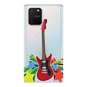 311 Samsung Galaxy S10 Lite SM-G770F Kırmızı Gitar Baskılı Silikon Kılıf