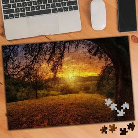 3125912 Ağaç Altında Gün Batımı 240 Parça Puzzle Yapboz