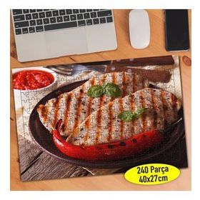 312661 Kırmızı Et ve Acı Biber Restoran 240 Parça Puzzle Yapboz
