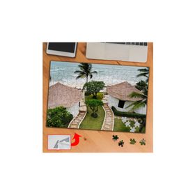 31288 Yazlık Evler Deniz Palmiye 240 Parça Puzzle Yapboz Tablo